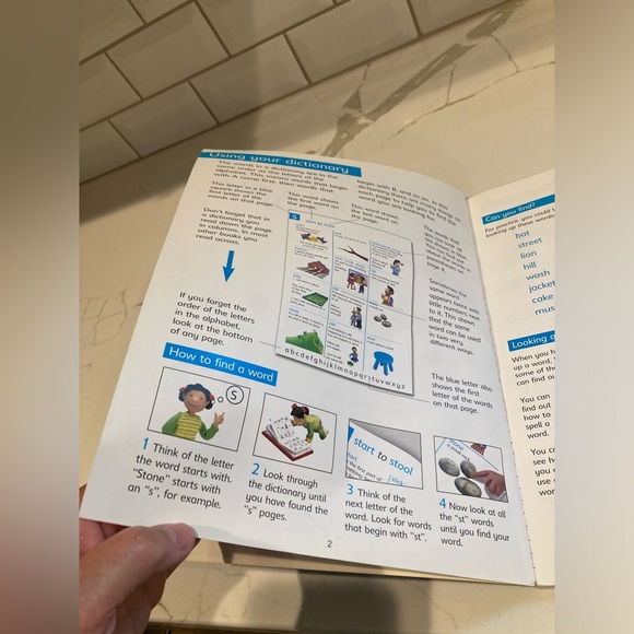 The Usborne picture dictionary a first alphabetical word picture book children - Picture 4 of 9